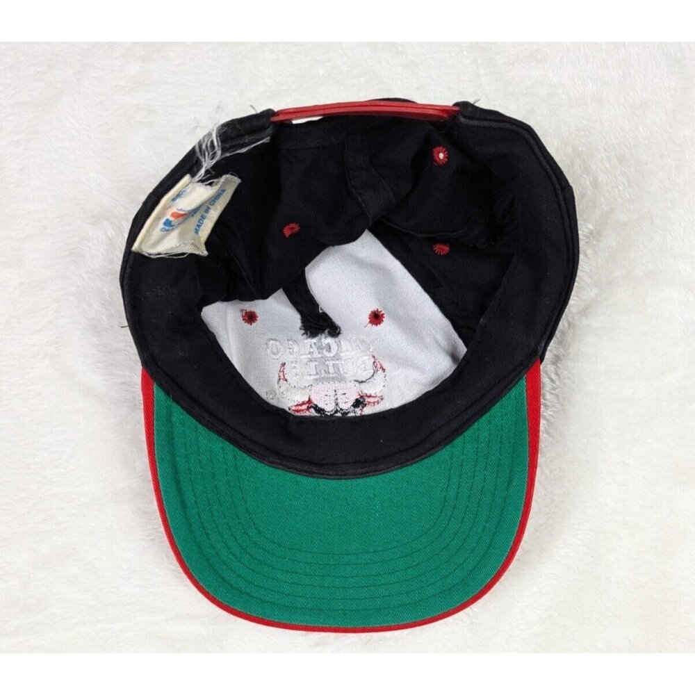 Vtg Chicago Bulls Youth Snapback Hat AJD Sports Boys Spellout Jordan Cap - Picture 6 of 6